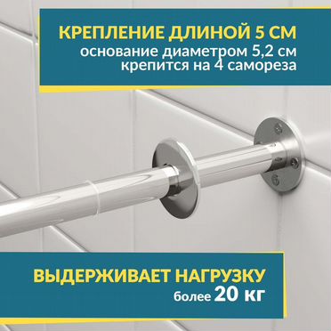 Карнизы (штанги) для душа. Опт от производителя